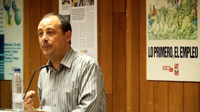 Intervención sobre pensiones de Carlos Bravo en CCOO de Madrid